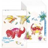 P'TIT Clown re22506 - Lot de 8 sachets anniversaire Dinosaures