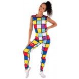 P'TIT Clown re22675 - Déguisement combinaison Rubixcube