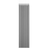 P'TIT Clown re22720 - Lot de 24 grandes bougies bobèche Argent