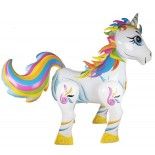 P'TIT Clown re22758 - Ballon alu Géant Licorne 165 cm