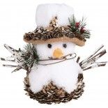 P'TIT Clown re22848, Déco Noel Bonhomme de neige 15 cm