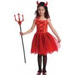 P'TIT Clown re23081 - Déguisement de diablesse enfant 5/6 ans