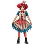 P'TIT Clown re23137 - Déguisement de clown Vintage fille 10/12 ans