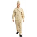 Déguisement militaire HOMME D DAY, taille S/M