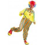 P'TIT Clown re23312 - Déguisement de clown coloré adulte taille S/M