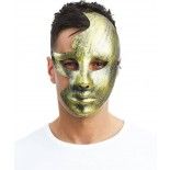 P'TIT Clown re23382 - Masque visage brisé Or