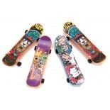 P'TIT Clown re23490 - Lot de 4 mini jouets Skateboard