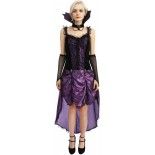 P'TIT Clown re23546 - Déguisement de vampiresse violette femme, taille S/M