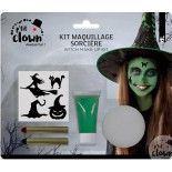 P'TIT Clown re23600 - Kit maquillage avec stickers sorcière/monstre vert