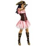 Chaks 31 250243 03, Déguisement Pirate Corset rose, taille 34/36