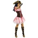 Chaks 31 250243 03, Déguisement Pirate Corset rose