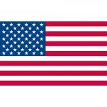 P'TIT Clown re29300 - Pavillon Etats-Unis USA tissu, 90 x 150 cm