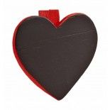 Sachet de 6 Coeurs Ardoise sur pince, Rouge