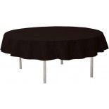 Nappe RONDE en intissé 240 CM Ø, luxe OPAQUE RONDE, en Noir