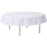 Nappe RONDE en intissé 240 CM Ø, luxe OPAQUE RONDE, Blanc