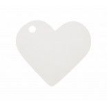 Sachet de 10 marque places Coeur, Blanc