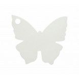 Sachet de 10 marque places Papillon, Blanc