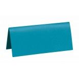 Sachet de 10 marque places rectangle, Turquoise