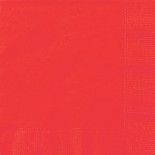 Sachet de 20 Serviettes en papier Rouges 33 x 33 cm