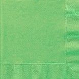 Sachet de 20 Petites serviettes en papier Vertes 25 x 25 cm