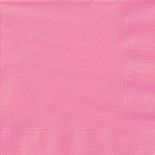 Sachet de 20 Grandes Serviettes en papier rose Fuchsia 33 x 33 cm