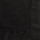 Sachet de 20 Serviettes en papier Noires 33 x 33 cm