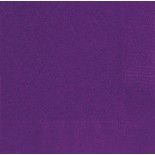 Sachet de 20 Petites serviettes en papier Violet 25 x 25 cm