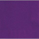 Sachet de 20 Serviettes en papier Violet 33 x 33 cm