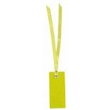 Sachet de 12 marque places rectangle avec ruban, Vert