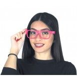 Party Pro 3331994, Lunettes néon roses sans verre