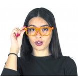 Party Pro 3331995, Lunettes néon oranges sans verre