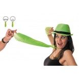 Party Pro 3332, Cravate fluo verte adulte