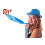 Party Pro 33342, Cravate satin bleue adulte