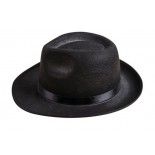 P'TIT Clown re34760 - Chapeau feutre al capone adulte, noir