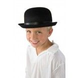 P'TIT Clown re35161 - Chapeau feutre melon enfant, noir