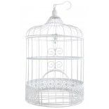 Tirelire Cage métal blanche