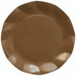 Paquet de 8 Assiettes carton écologiques 21 cm, Havane