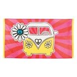 Bannière drapeau Hippie Flower Power 150 cm