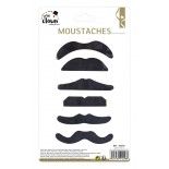 P'TIT Clown re44246 - Blister de 6 moustaches assorties