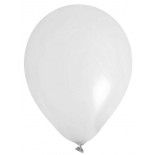 Sachet de 8 ballons latex 23cm unis, Blanc