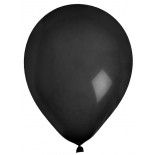 Sachet de 8 ballons latex 23cm unis, en Noir