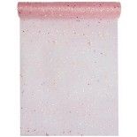 SANTEX 4446-20-30, Chemin de table Tulle pailletée, Rose Gold