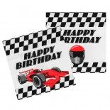 Sachet 20 Serviettes SPEED happy birthday en papier 33x33cm