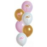 Sachet de 6 ballons Flamant rose