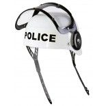 Casque de policier, blanc