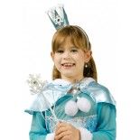 Chaks 83 486510 16, Couronne + Baguette Princesse des neiges enfant, Bleu