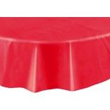 Nappe plastique RONDE Ø, Rouge