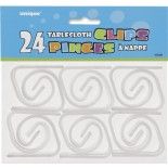 Lot de 24 pinces à nappe