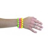 P'TIT Clown re50107 - Sachet de 4 bracelets boules colorés