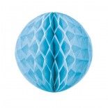 Party Pro 50223L, Boule alvéolée bleu dragée 30 cm